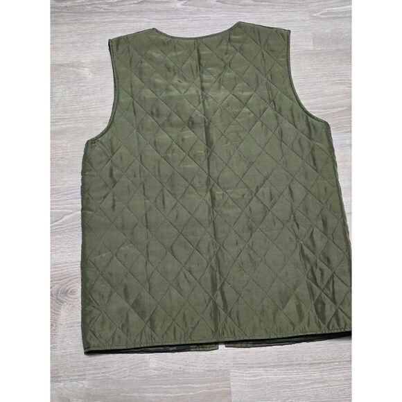 DENIM & CO Green Quilted‎ Zip-Up Vest Size Small - Picture 8 of 9